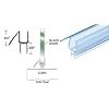 CRL Co-Extruded Clear Bottom Wipe with Drip Rail for 3/8" Glass - 32-5/8 in long