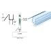 CRL Co-Extruded Clear Bottom Wipe with Drip Rail for 3/8" Glass - 32-5/8 in long