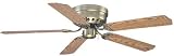 Ellington Ceiling Fans Close-up Model CU52AB5 in Antique Brass. Indoor fan.