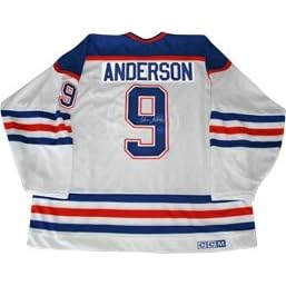 Buy Glenn Anderson Autographed Hand Signed Edmonton Oilers Replica Hockey Jersey