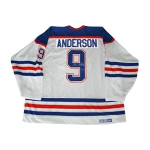 Buy Glenn Anderson Autographed Hand Signed Edmonton Oilers Replica Hockey Jersey