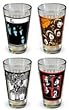 Beatles Pint Glass Set of 4