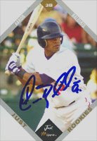 Aarom Baldiris, New York Mets, 2003 Just Memorabilia Autographed Card