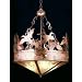 Meyda Tiffany - 32314: Antique Copper - 24"W Ducks In Flight Inverted Pendant