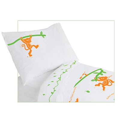 Organic Toddler Bedding - Monkey/Owl
