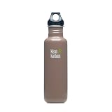 Klean Kanteen Stainless Steel Water Bottle with Poly Loop Cap (27-Ounce, Tree Bark)