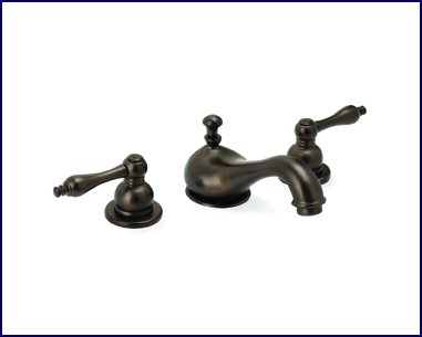 Oil Rubbed Bronze Bathroom Lavatory Faucet - Widespread