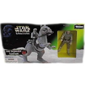 Star Wars Power of the Force Beast Pack Luke Skywalker and Taun Taun Action Figures By Kenner