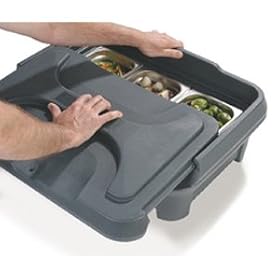 Forest Green 4 Inch Carlisle Cateraide Slide n Seal Pan Carriers XT140008 - XT 4 TOP LOAD... by Carlisle Food Service Products