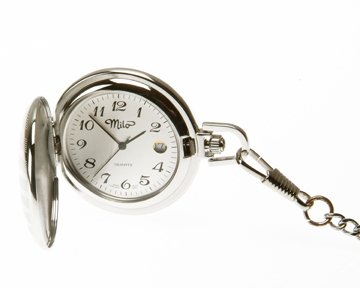 Milo Pocket Watch with Date Function and Chain from Wenger