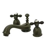 Elements of Design ES3955AX Mini Widespread Bathroom Faucet, 4 - 14 Adjustable Spread, Oil Rubbed