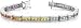 10.49 Carat Multi-Color Sapphire Princess-Cut Rainbow Bracelet