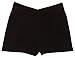 Capezio Little Girls' Short With Rhinestone Applique, Black, Intermediate (6-8)