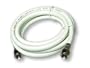 12 ft RG-6 White Coaxial Cable, copper clad/dual shielded