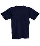 Fruit of the Loom Childrens Plain T Shirt in Navy Size 3-4