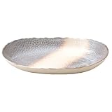 志野　小判皿（大）　【四日市ばん古焼 変型盛鉢・盛皿】 　/ お楽しみグッズ(キッチン用品)付きセット