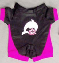31jGDf q1DL Dark Pink & Black Dolphin Wetsuit Outfit fit Webkinz, Shining Star & 8 10 Make Your Own Stuffed Animals