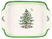 Spode Christmas Tree Rectangular Handled Dish, 12-Inch