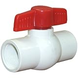 Valterra 700-10F PVC Ball Valve, White, 1" FPT