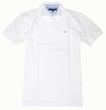 Tommy Hilfiger Classic Fit Men Polo T-shirt (Small, White)