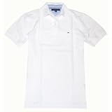 Tommy Hilfiger Classic Fit Men Polo T-shirt (Medium, White)