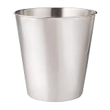 Turquoise Cut Glass Wastebasket