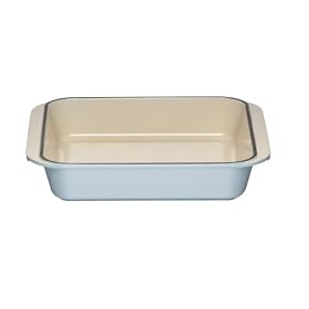 Le Creuset Cast Iron Square Dish, Satin Blue, 25 cm