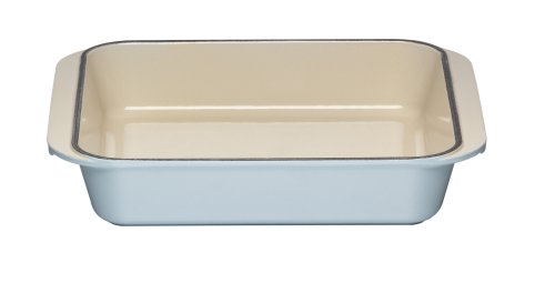 Le Creuset Cast Iron Square Dish, Satin Blue, 25 cm