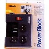Multi-outlet & Power Strips: Four Outlet Power Block Strip