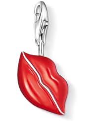 Thomas Sabo Kissing Lips Charm, Sterling Silver