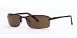 RAY BAN 3217 014/83 BROWN POLARIZED RIMLESS SUNGLASSES