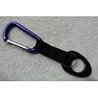 Water Bottle Holder With Purple Aluminum Carabiner Attachment