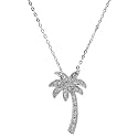 Lina's CZ California Palm Tree Necklace