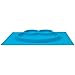 Galaxy 1 Piece Frog Silicone Placemat & Tray, Blue