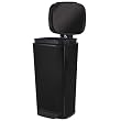 OXO SoftWorks 10-gal. Enamel Trash Can - Black/ Stainless Steel