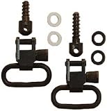 GrovTec Swivel Set, Wood Screws, Fits Bolt-Action Rifles, 1 Loops, Black Oxide