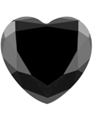 1.68 Cts AA Heart Brilliant ( 1 pc ) Loose Black Diamond {DIAMOND APPRAISAL INCLUDED}