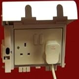 Dormina Socket Safe Twin Plug Socket Cover - White