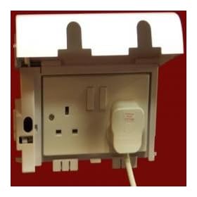 Dormina Socket Safe Twin Plug Socket Cover - White