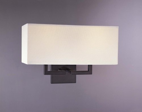 George Kovacs Rectangle Bronze 11 High 2- Light Wall Sconce