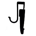 Joy Mangano 2-pk. Huggable Door Hooks Black