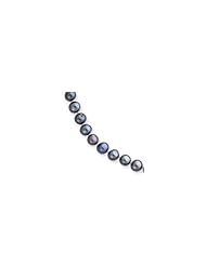 14k 5.5-6mm Black Freshwater Onion Cultured Pearl Necklace