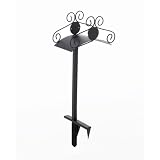 Liberty Garden Products 645 Ornamental 125-Foot Capacity Two Point Steel Garden Hose Stand Black