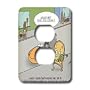Londons Times Funny Music Cartoons - Bread Safety Precautions - Light Switch Covers - 2 plug outlet cover