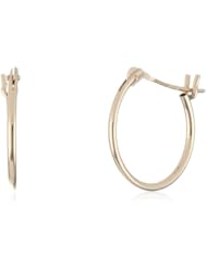 Klassics 10k Yellow Gold Hoop Earrings, (0.6" Diameter)