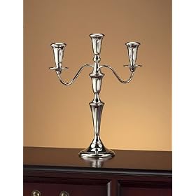 13 1 4 High, 11 1 4 Spread, 3 Light, 8 Way Breakdown Sterling Silver Candelabra