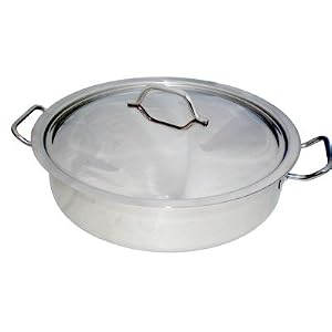 12 Inch Stainless Steel Brasier with Cover by Libertyware