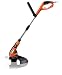 WORX WG109 15-Inch 5.5-Amp Electric String Trimmer with Telescoping Shaft and Adjustable Head