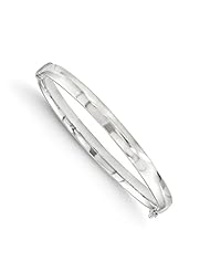10k White gold Leslies Bangle