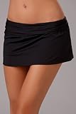 La Blanca Renew & Refresh Shirred Skirted Bottom - Black - 10 La Blanca Renew & Refresh Shirred Skirted Bottom - Black - 10